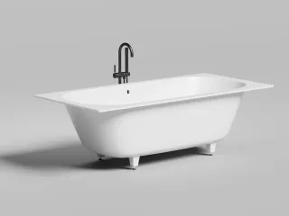 Ванна из искусственного камня Salini Ornella Axis S-Stone 103422M 190x90см белый глянцевый